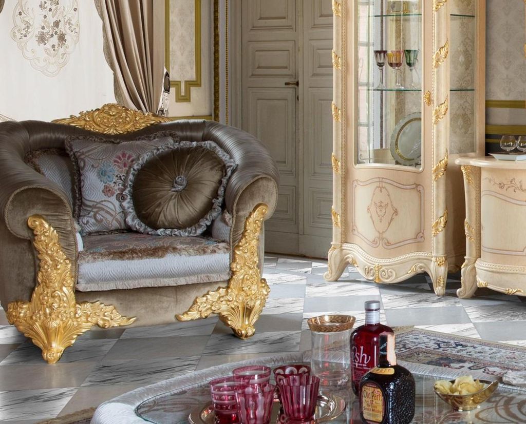 Wohnzimmer Sofa Couch Lounge Club 1 Sitzer Lehnstuhl Design Sessel Einsitzer