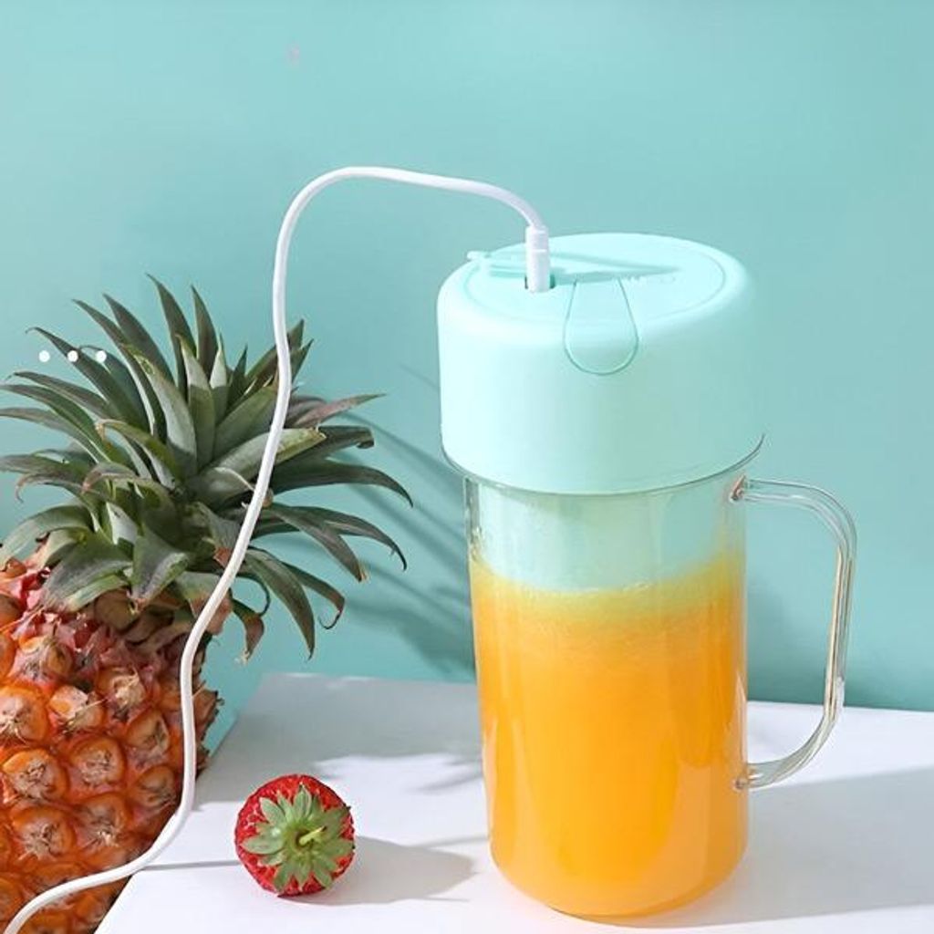 Tragbarer kabelloser Mixer mit Strohhalm | BLENDZY Rosa Produktbild 