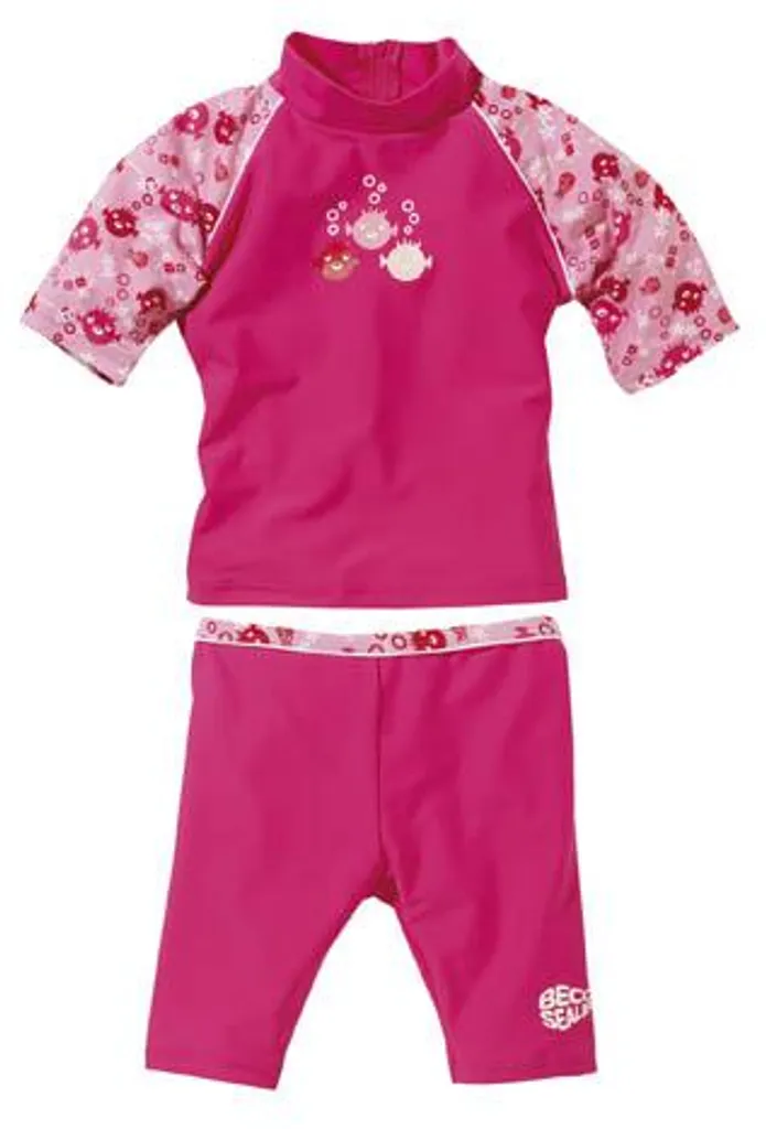 Maillot de Bain Enfant Fille Beco Sealife Rose avec Protection Solaire UV