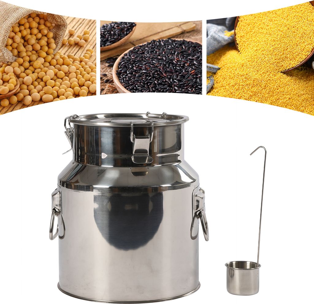 Wiadro na mleko 14L 201 stal nierdzewna hermetyczne wiadro Zdjęcie produktu 