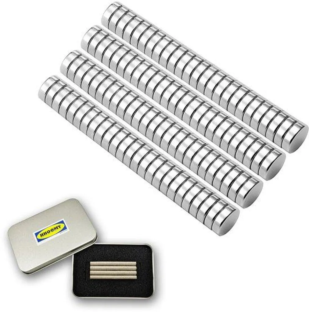Aimants de réfrigérateur puissants 5x1 mm disques magnétiques blancs x100