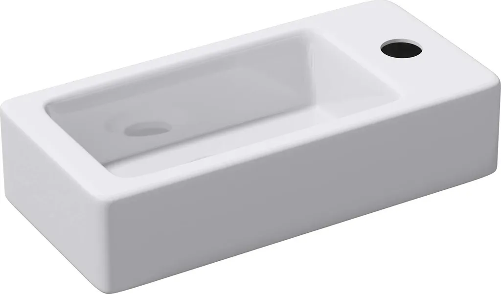 Lavandino Bagno Piccolo 18cm Profondità doporro Brüssel3053L Bianco