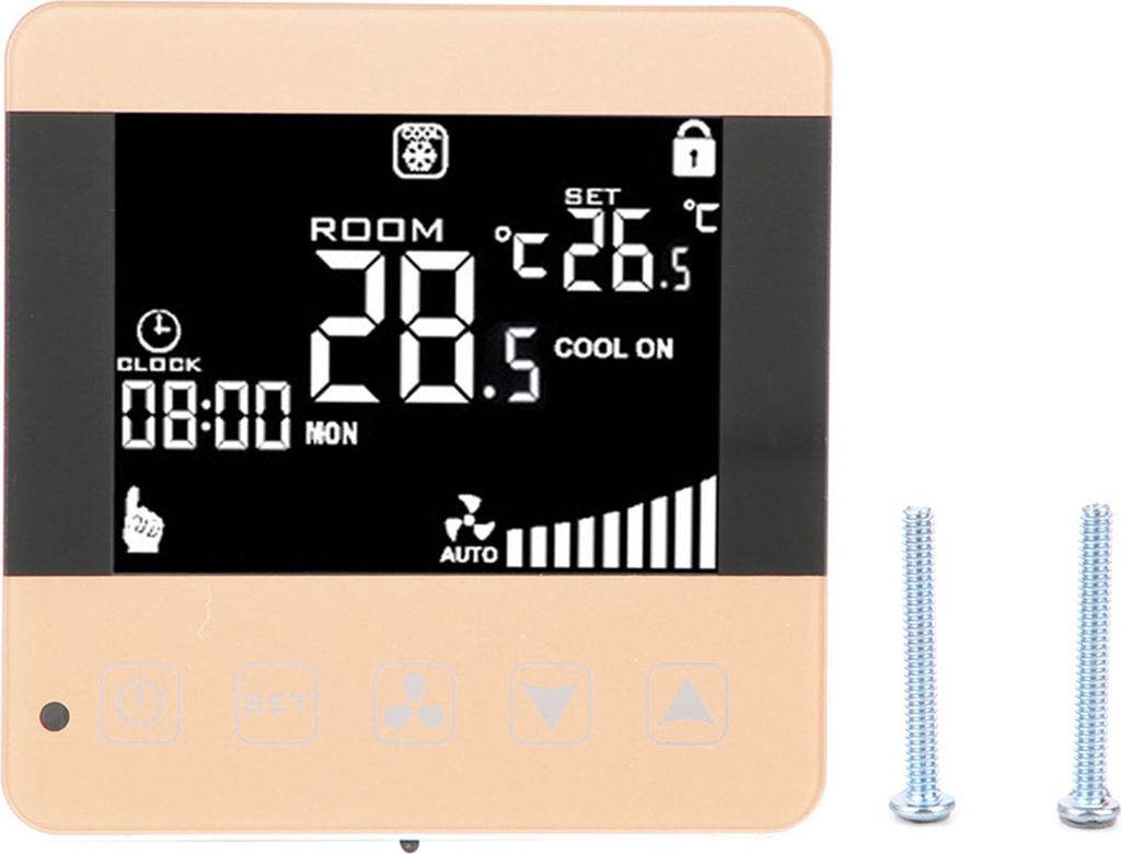 Intelligenter LCD Digitaler Zentraler Klimaanlage Ventilator Spule Einheit Thermostat Temperaturregler (WIFI Typ)