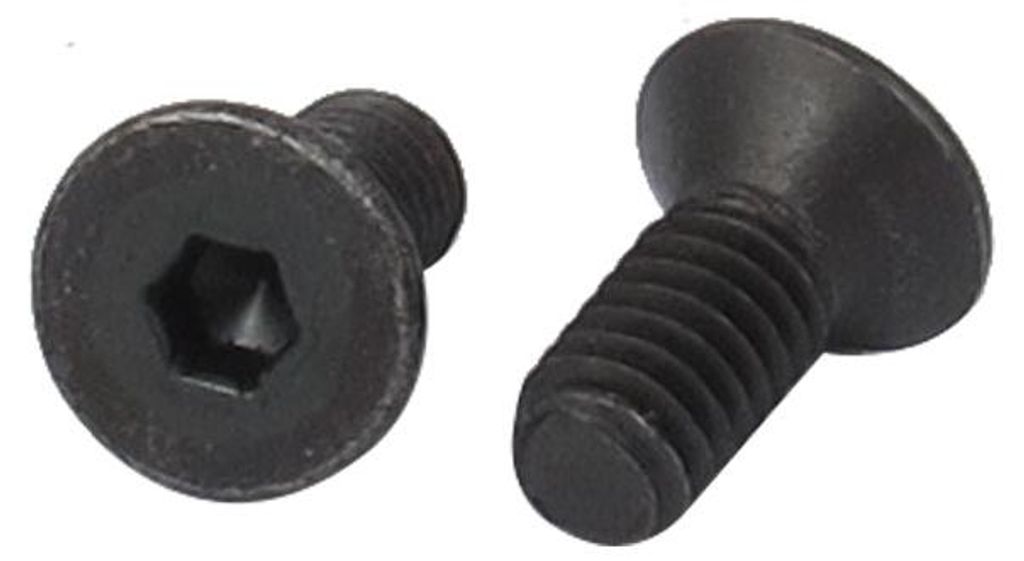 50 Stš¹ck M2,5 x 6mm Senkkopfschrauben Kohlenstoffstahl Flachkopfschrauben Senkkopfschrauben mit Innensechskant