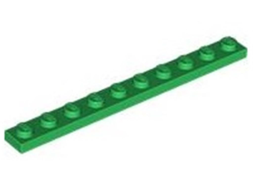 Lego 1x10 Platten 4477 - 1 Stück Grün