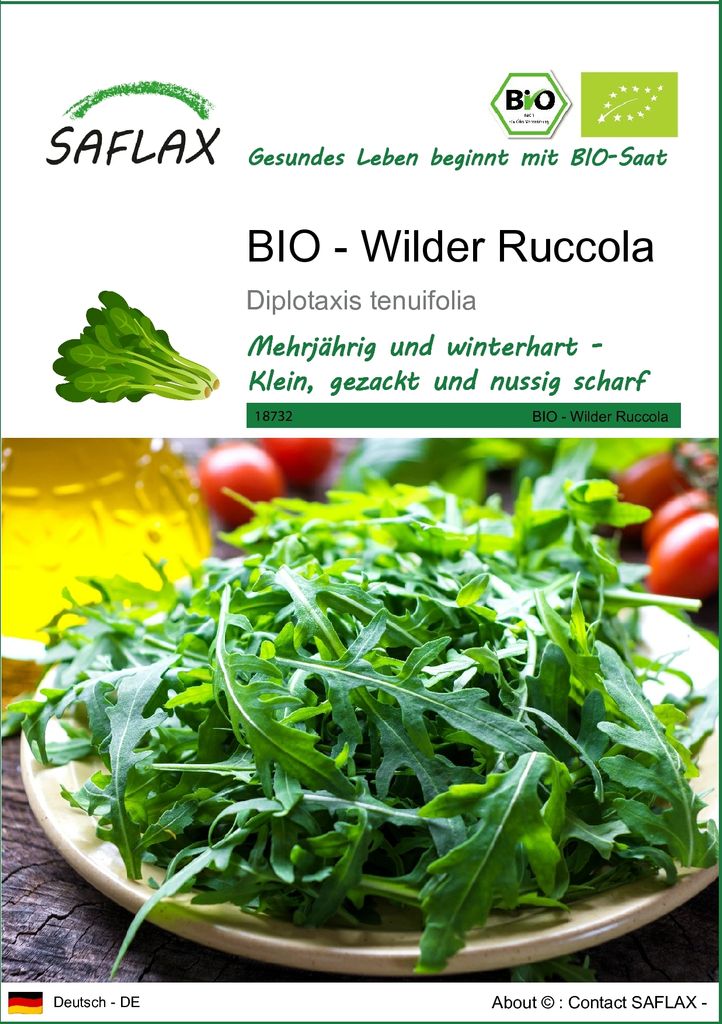 SAFLAX - BIO - Wilder Ruccola - Diplotaxis tenuifolia - Produktbild 