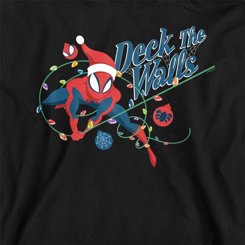 Spider-Man - "Deck The Walls" Kapuzenpullover für Kinder TV23943 (152-158) (Marine)