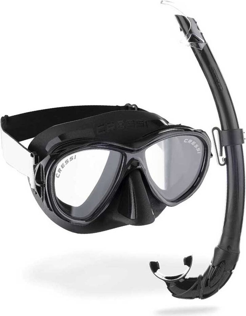 Cressi Samoa Tx Schnorchelset Schwarz Schwarz One Size