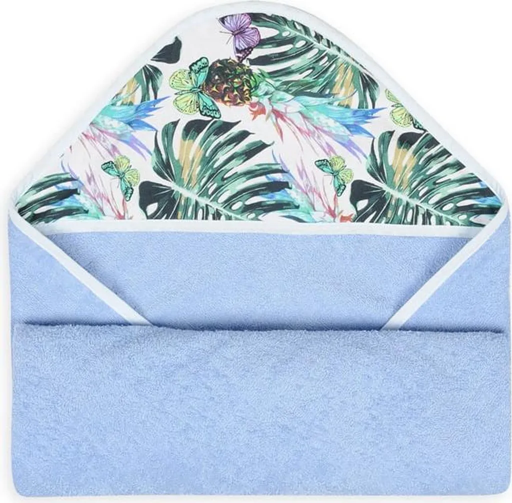 Accappatoio Regalo Bambini 100x100 Blu - Collezione MAXI PRINT