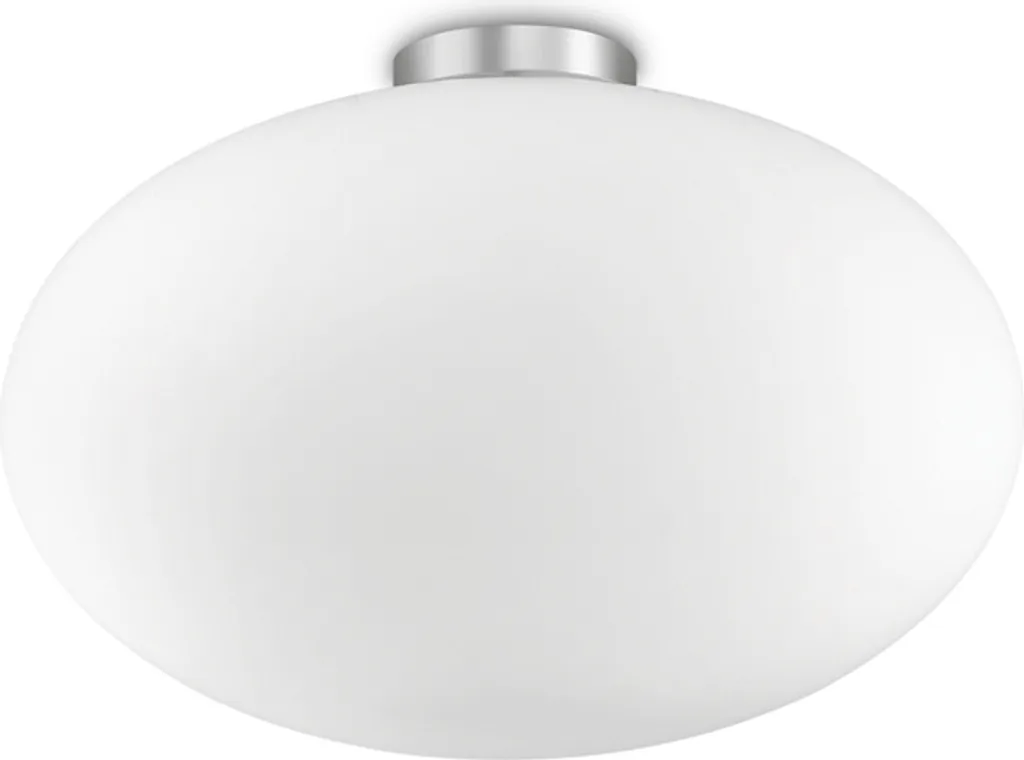 Luminaire de plafond Candy Glass White E27 finition verre opale satiné