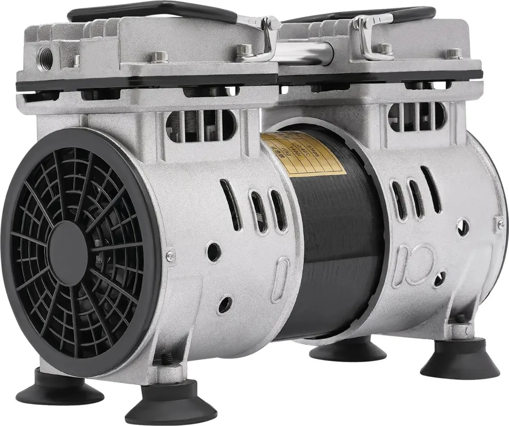 Pompe à vide électrique 220V argentée pour climatisation et laboratoire