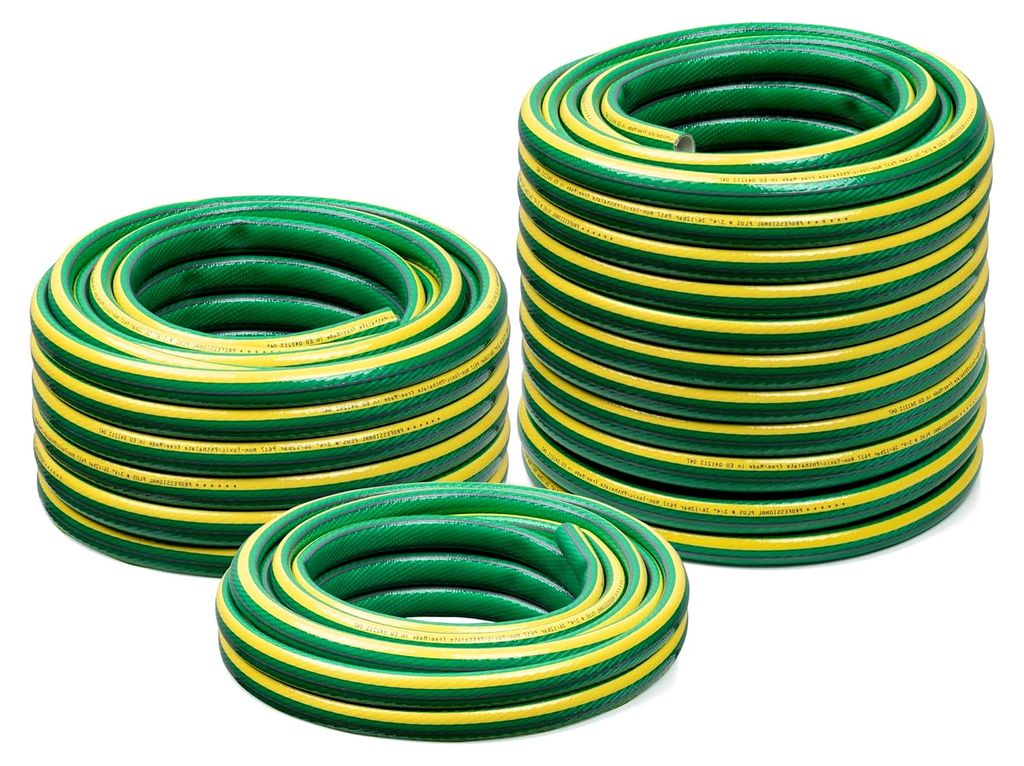 Gartenschlauch 6-lagig ANTI-TWIST (3/4" Zoll - 15 m Länge) Bewässerungsschlauch mit Kreuzgewebe UV-beständig Schlauch PVC flexibler Wasserschlauch