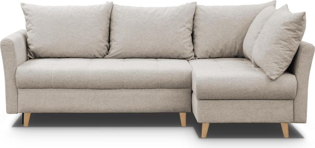 RECHTES ECKSOFA NIKO MIT SCHLAFFUNKTION (Cappuccino – Gemma 06)