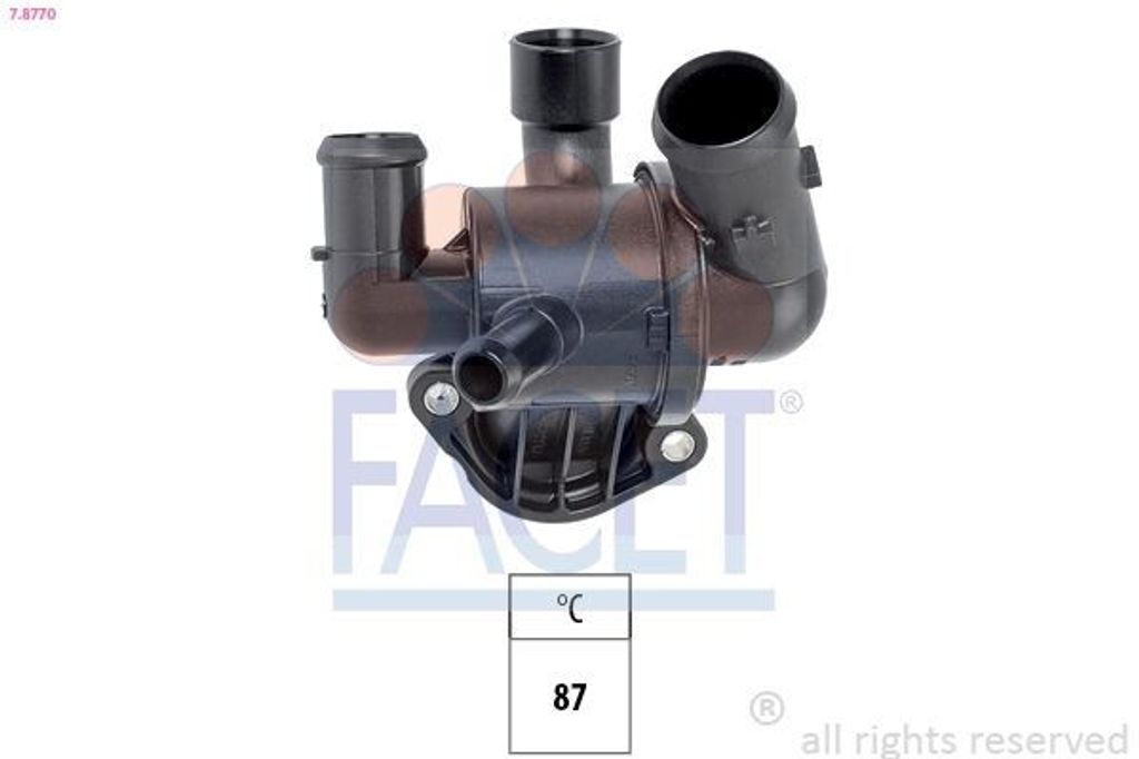 FACET Thermostat Kühlmittel 87°C für VW GOLF VI (5K1) Produktbild 