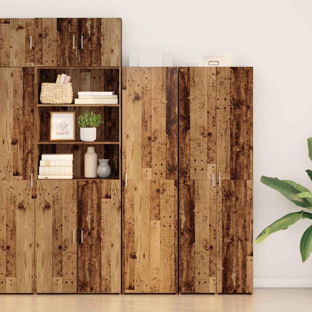 Maison Exclusive - Highboard 2 pcs Altholz 50 x 42,5 x 185 cm