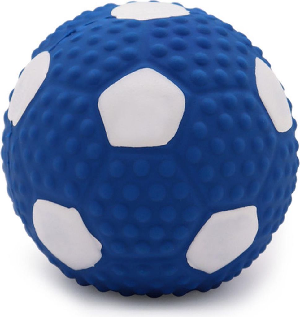 Hundespielzeug aus Latex, weich, flexibel, sicheres Zähneknirschen, interaktives, quietschendes Fußballspielzeug für das Training