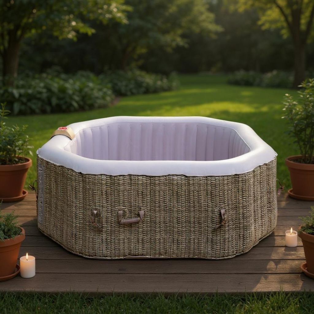 Mobilní (nafukovací) vířivka Belatrix Luxury 155 Rattan Obrázek produktu 
