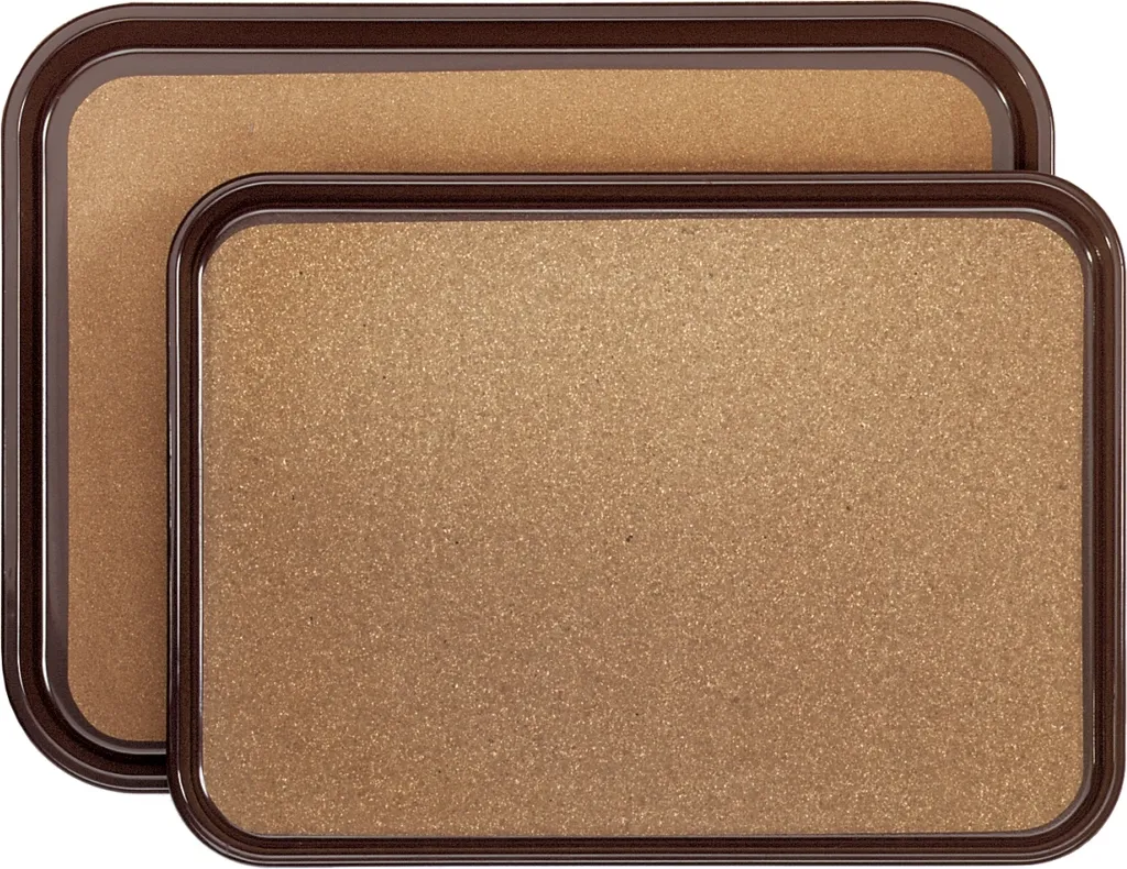 Vassoio Tecnico Antiscivolo ABS Marrone - 150°C Max - Antibatterico