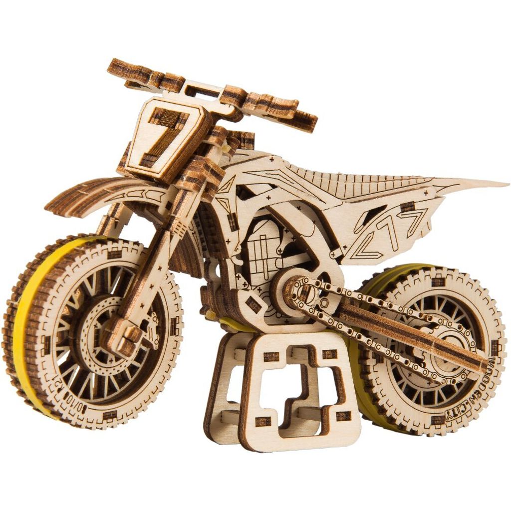 WOODEN CITY Puzzle 3D Moto MotoCross 88 pièces Image du produit 