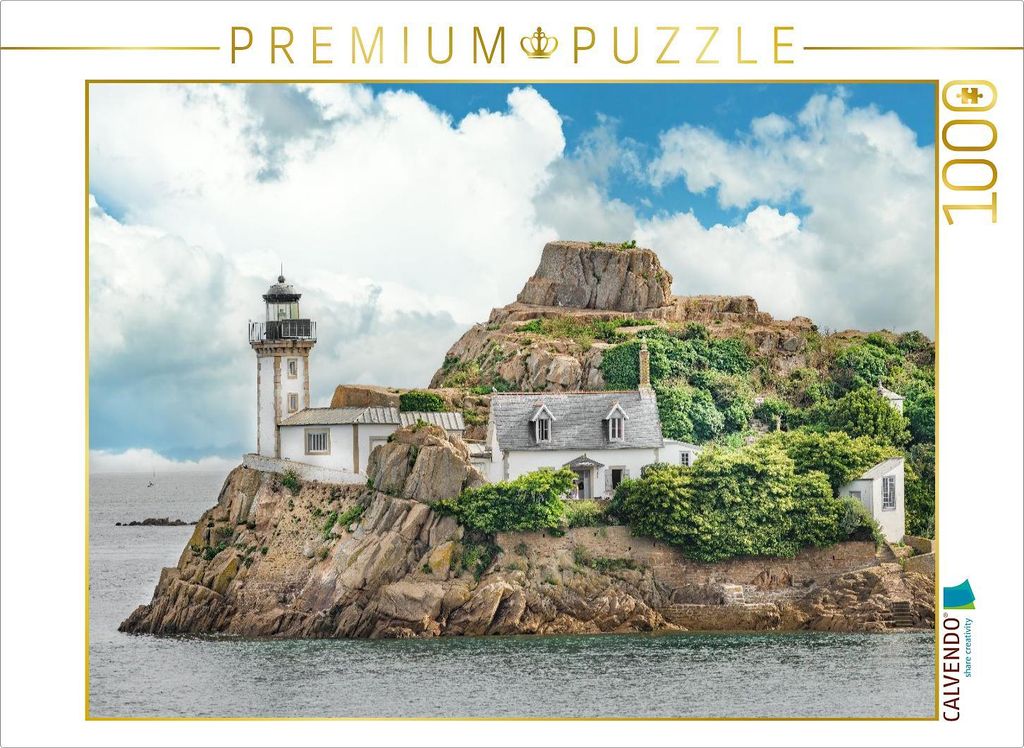 CALVENDO Puzzle Phare de I'île Louet island | 1000 Teile Lege-Größe 64x48cm Foto-Puzzle für glückliche Stunden