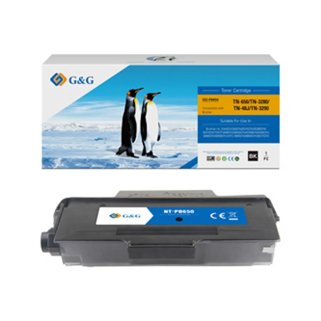 Cartouche Toner Noir Haute Capacité compatible Brother TN3280 NT-PB650