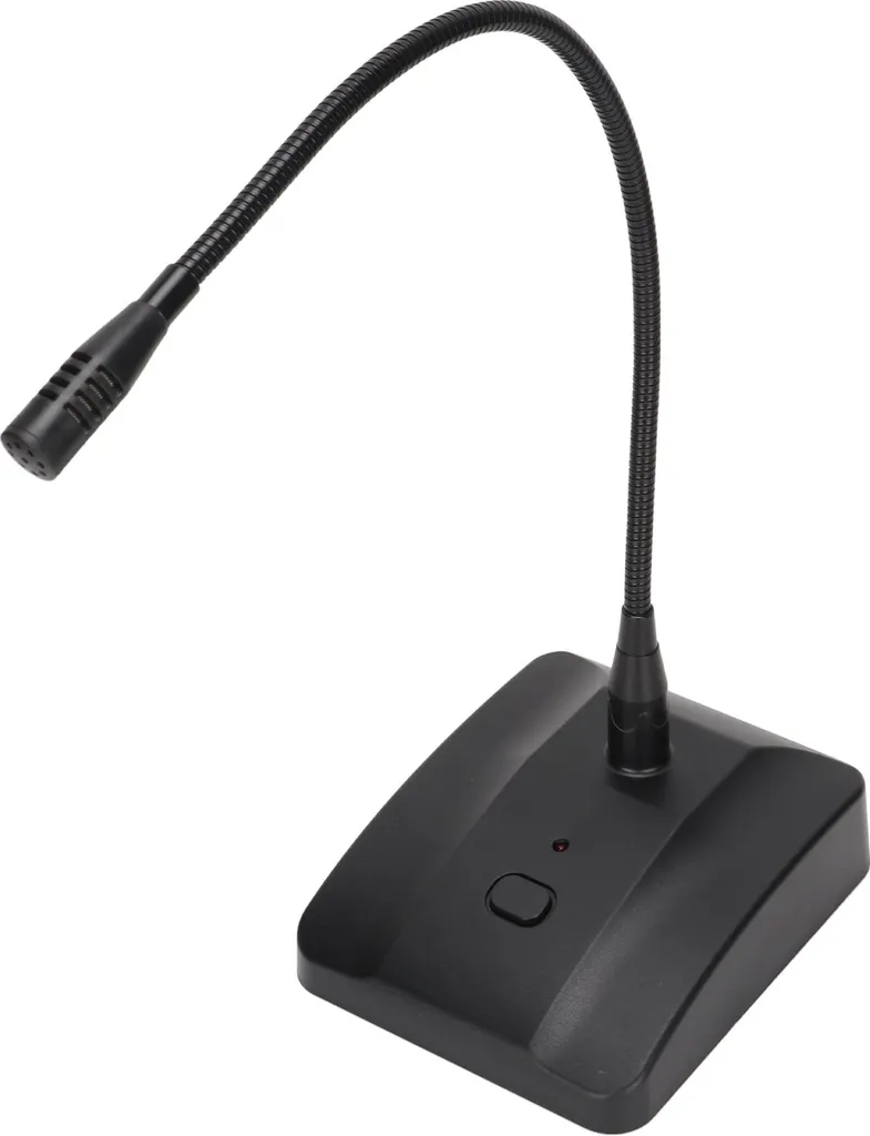 Microphone à condensateur avec réduction du bruit et indicateur LED rouge