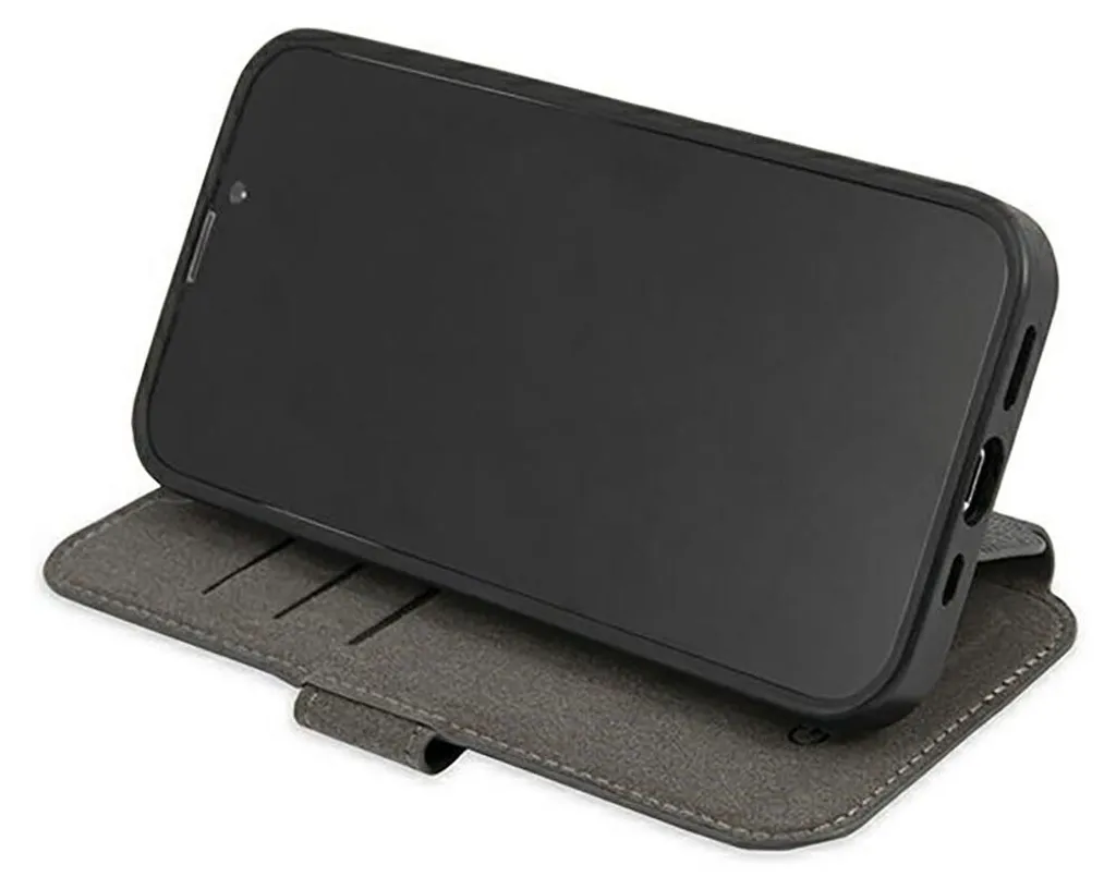 Cover Guess iPhone 13 Mini Grigia - Custodia Libro Portafoglio Ecopelle - 6
