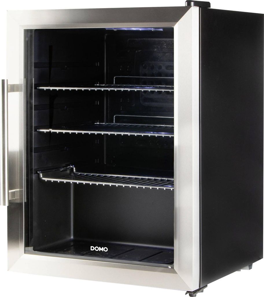 Domo Bar Kühlschrank Party Kühler Glastür Schwarz Do91609 Bk 60 L