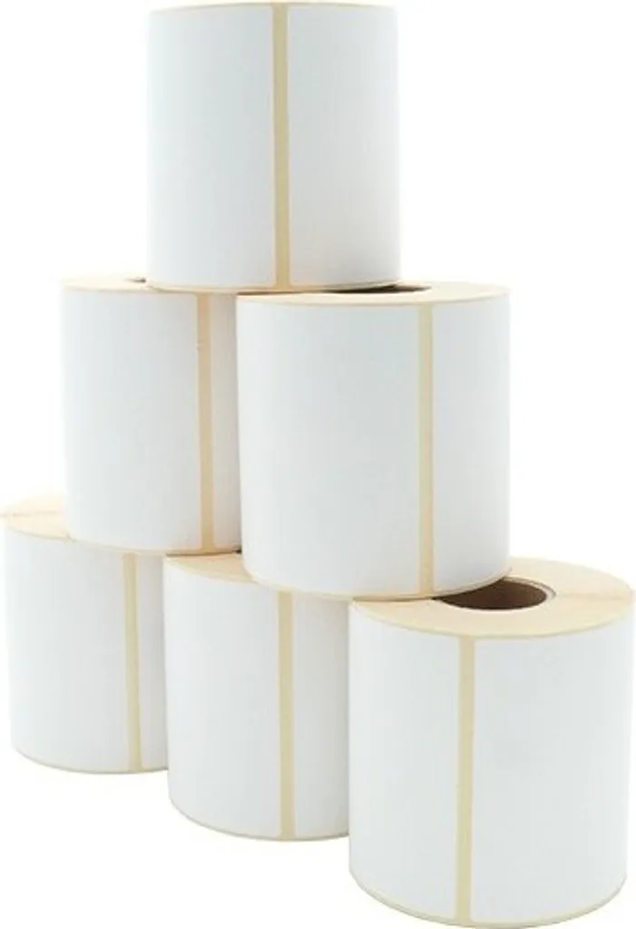 Étiquettes autocollantes thermiques 101,6mm pour colis et logistique