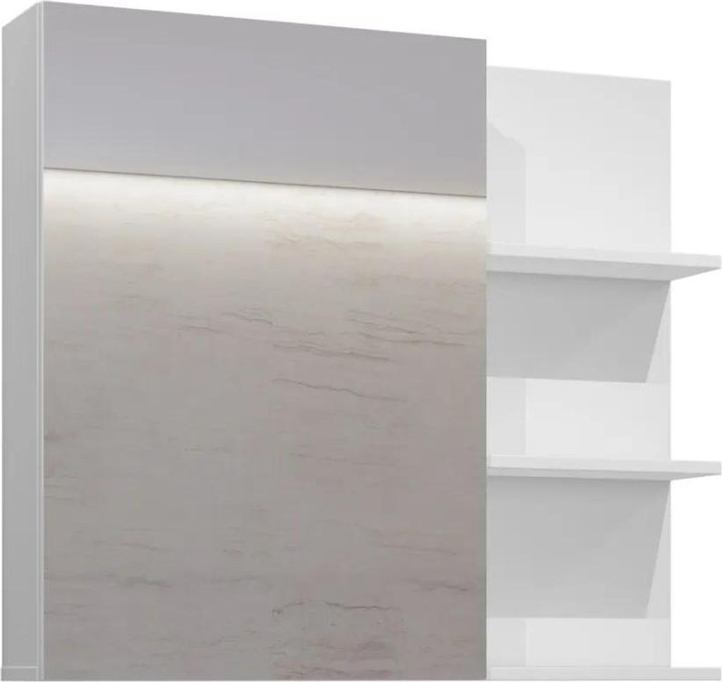 Schrank Sophéa mit 1 Tür, Weiß, 70.6cm