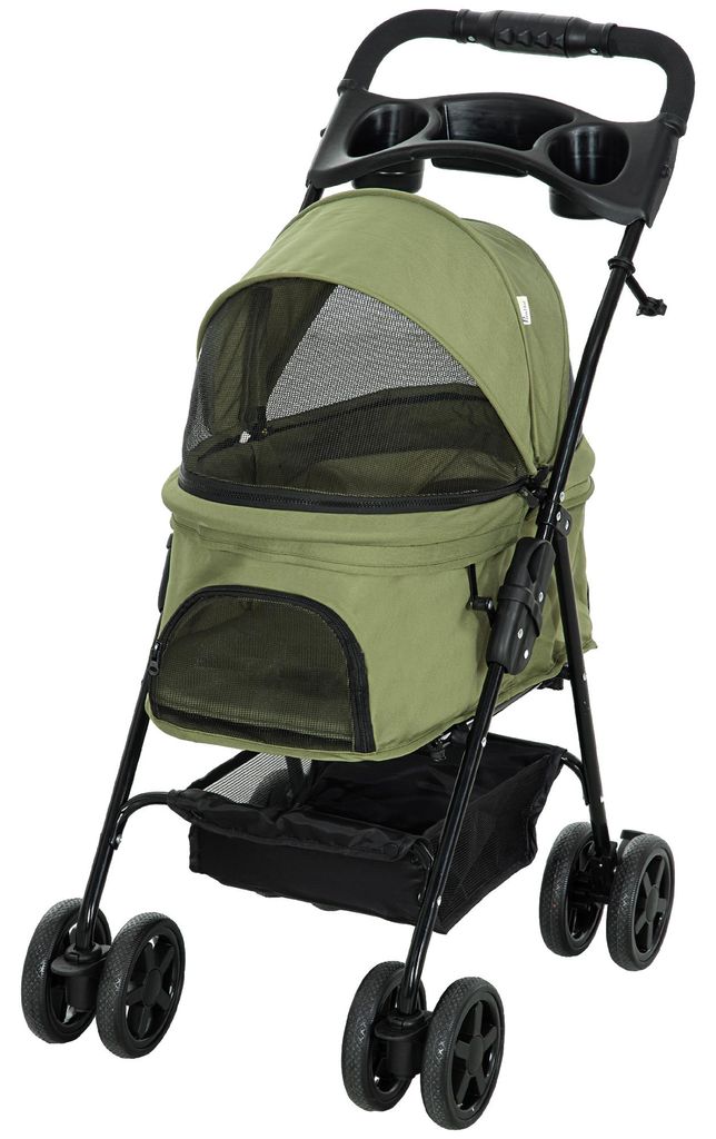 PawHut hondenbuggy, geschikt voor kleine honden en katten, Productafbeelding 