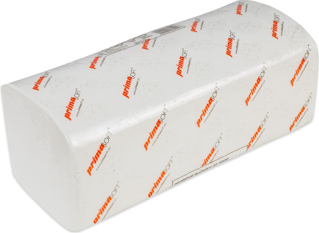 A product shot of a pack of paper towels.