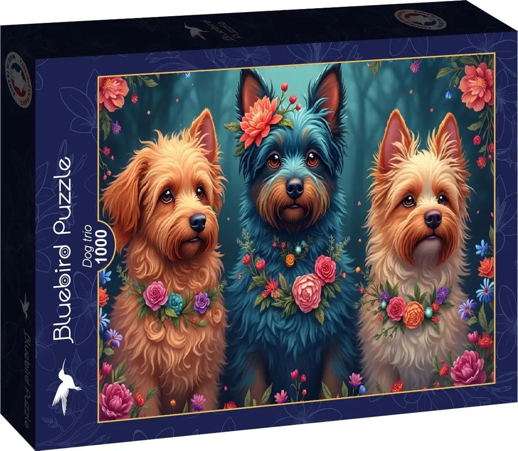 Puzzle Chiens 1000 pièces Bluebird - Impression Haute Définition - 2