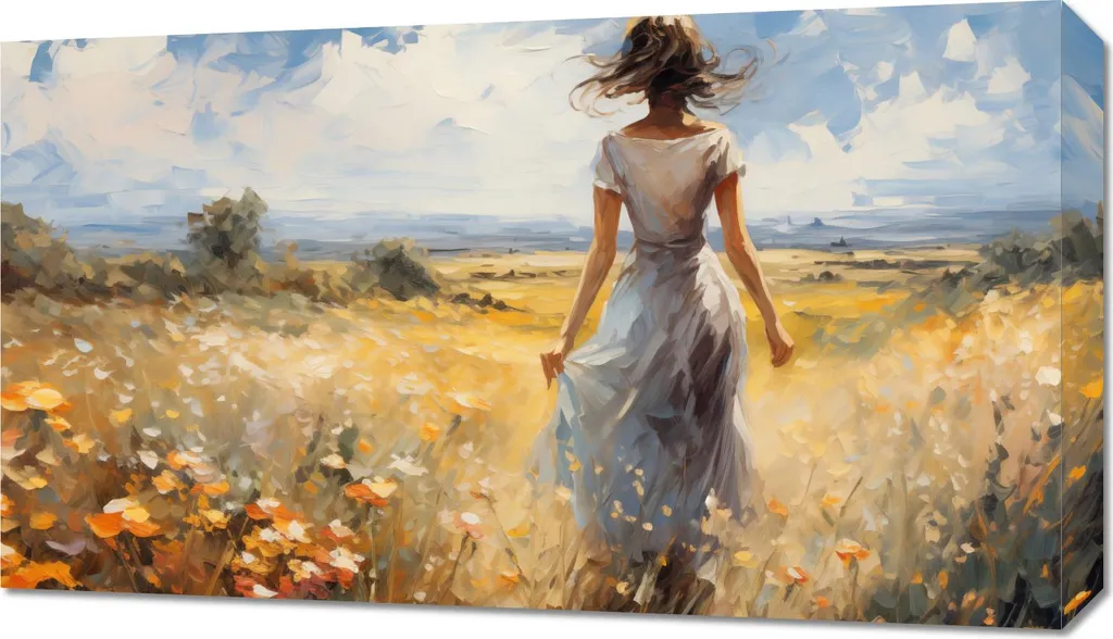 Soffio d'estate Quadro 70x40: Arte Moderna per Pareti Soggiorno