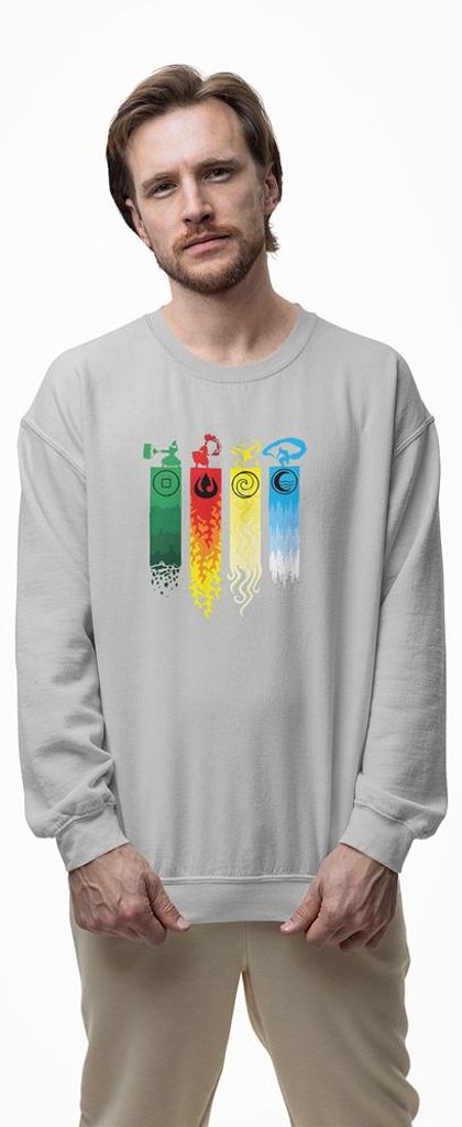D&B Design Uni Pullover SWAN00002 Last Air Binder HellGrau-Größe 3XL