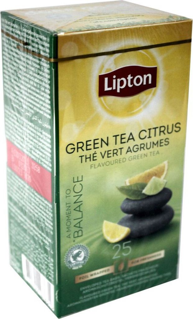 Lipton Feel Good Selection Grüner Tee Zitrus 25 x 1,3 Gramm
