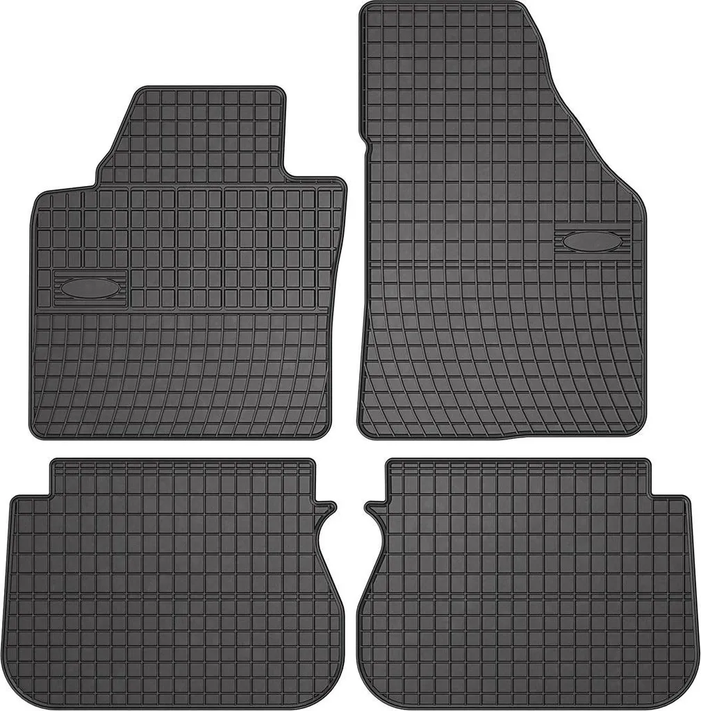 Set Tappetini Auto Per VW Caddy V (2020-2024) | 4 Pezzi, Colore Nero Con Bordo Marrone | Antiscivolo E Facili Da Pulire | Protezione Efficace Per Pavimento, Con Rinforzo Per Guida - 2