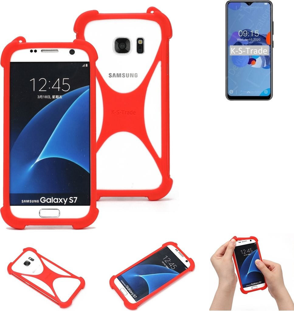 K-S-Trade Handy-Hülle kompatibel mit Oukitel C19 Schutz-Hülle Bumper Silikon Schutz Hülle Cover Case Silikoncase Silikonbumper TPU Softcase