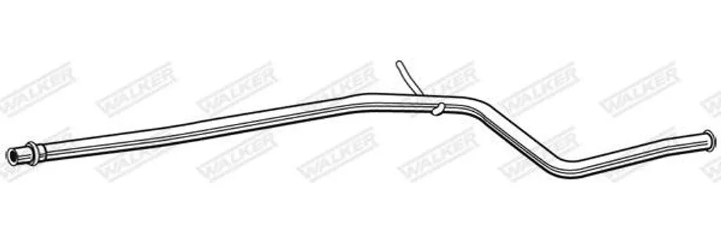 Tuyau d'échappement robuste WALKER 22410 en acier pour Peugeot 206