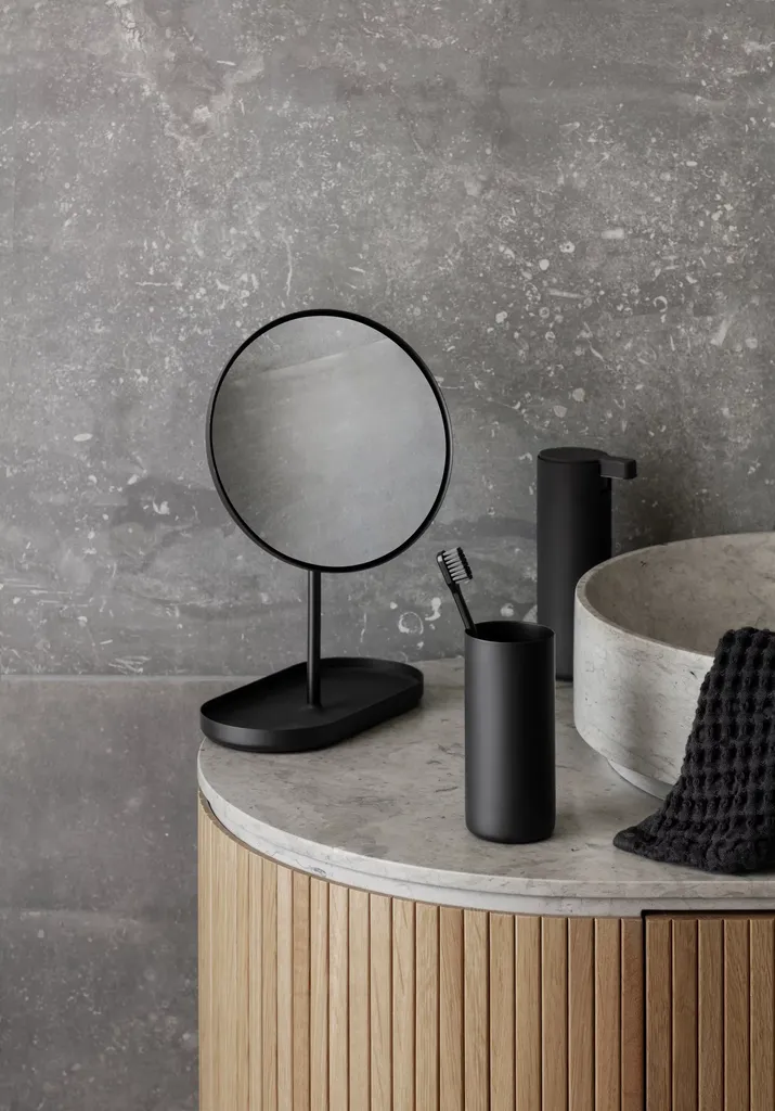 Blomus Modo 66259: Dosatore Sapone Parete Nero Titanio - Lusso Minimal - 6