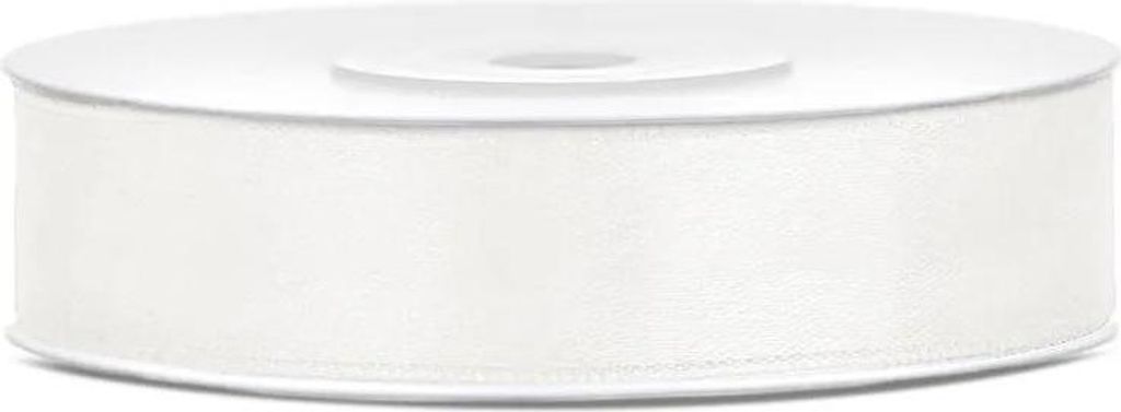Satlintape, 12 mm / 25 meter, crèmekleurig, licht, voor Productafbeelding 