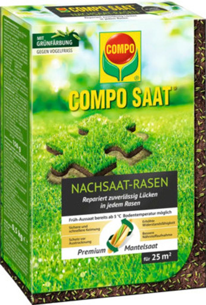 COMPO  13882 COMPO SAAT Trávník pro dosévání, 500 g na 25 Obrázek produktu 