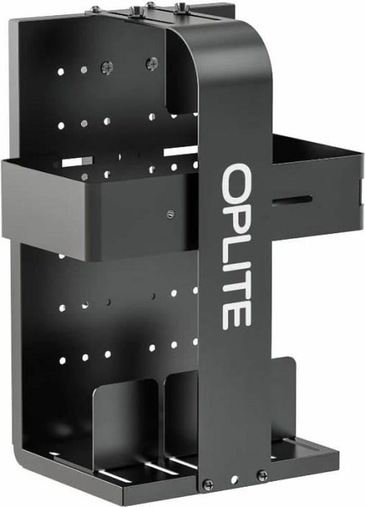 A black metal console mount with the OPLITE logo on the side.