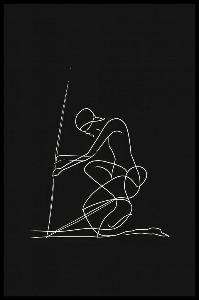 Plakat 53x81cm Linie