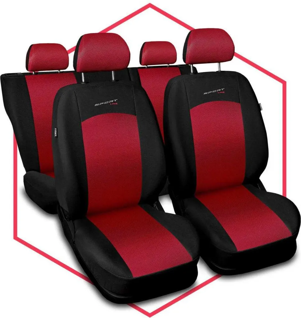 Coprisedili per auto Coprisedili universali Coprisedili per auto per Audi Q5 Rosso - 10