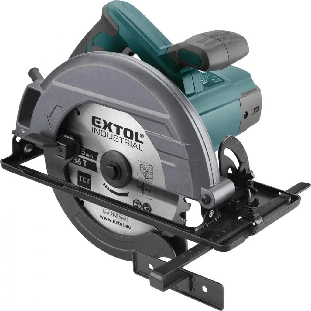 Scie circulaire électrique 1600W pour découpe de bois et panneaux de 185mm