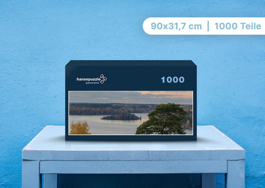 hansepuzzle 106059 - Wasserlandschaft Puzzle, 1050 Teile, Natur, 60,0 x 46,0cm mit hochwertiger Aufbewahrung, Kartonbox & Beutel