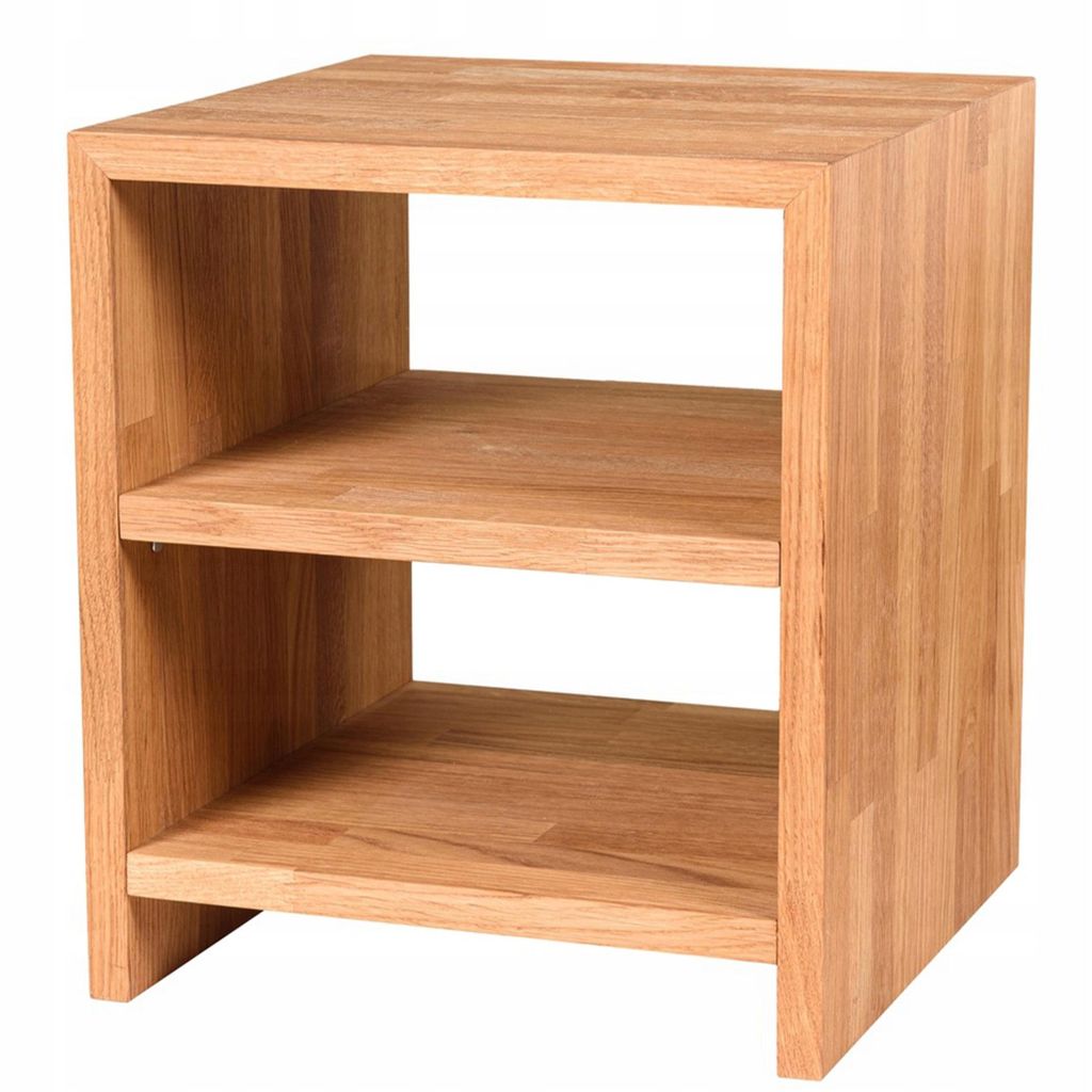 Stolik nocny 35x40x35 dąb, dwie półki, nowoczesny Zdjęcie produktu 