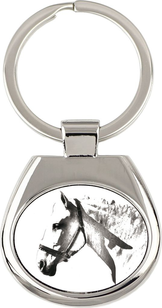 Spanischer Normanne - Schlüsselanhänger mit Pferd, Anhänger mit Aufdruck, personalisierter Anhänger der Marke Art-Dog