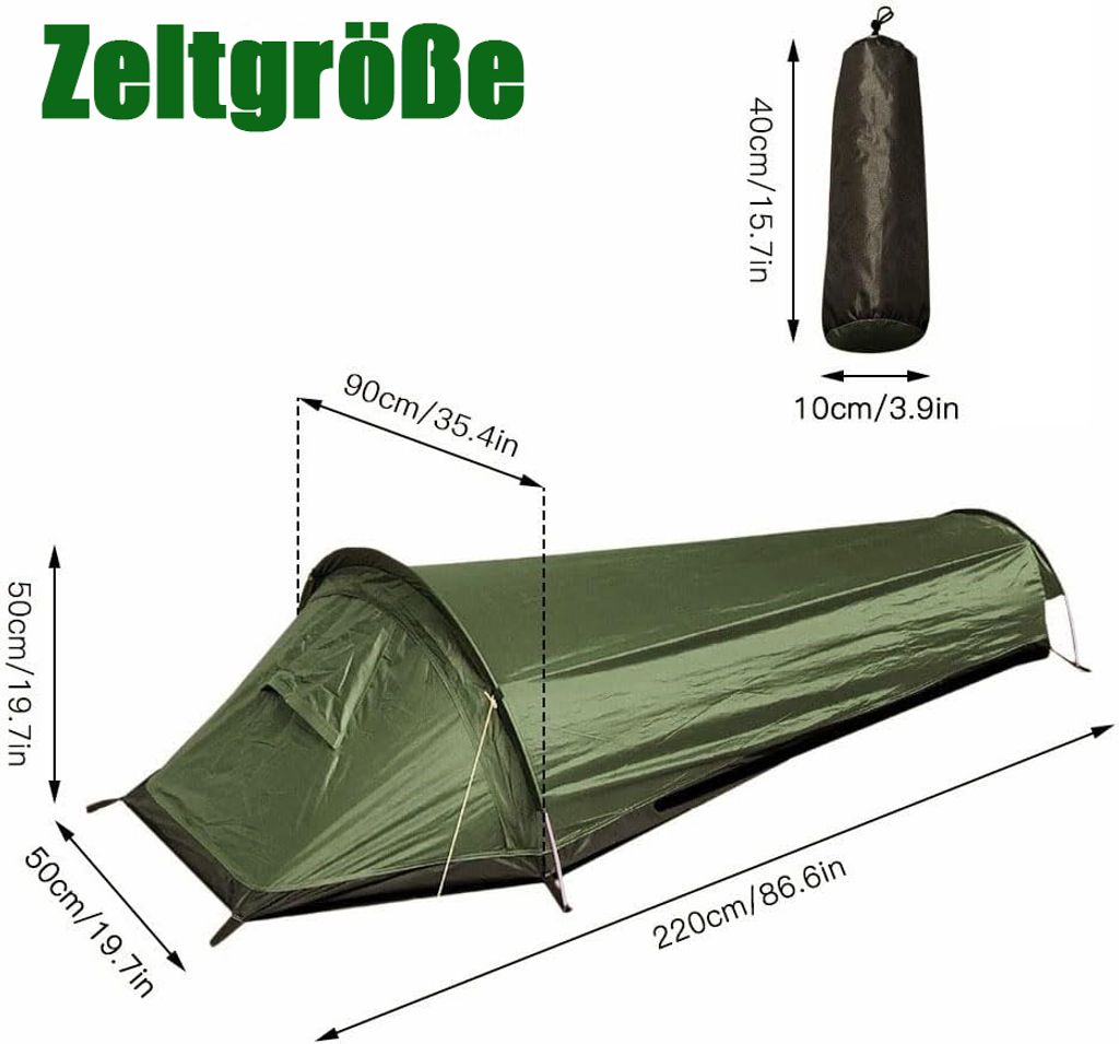 1-Person Zelt, Tragbares Persönliches Wanderzelt, Produktbild 8